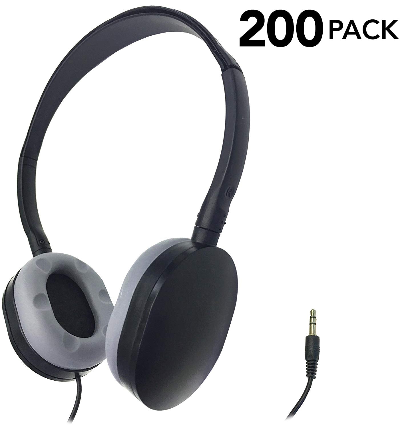 200-Pack Classroom Set Headphones in Bulk for School SmithOutlet