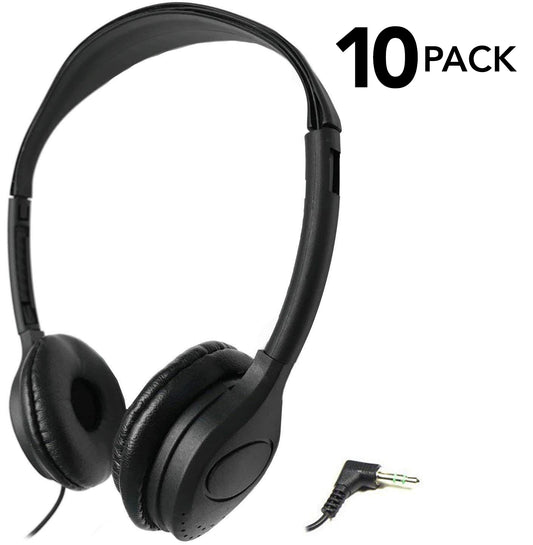 SmithOutlet 10 Pack Over The Head Low Cost Headphones (Part# SG-313-10)