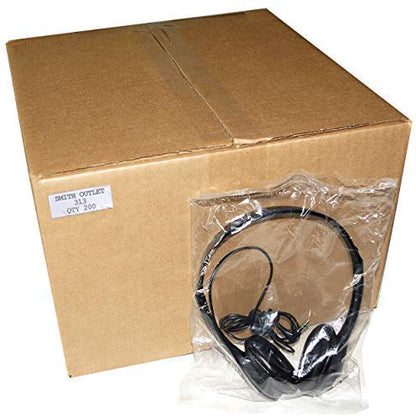 Packaging of SmithOutlet 200-Pack headphones