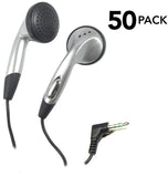 SmithOutlet 50 Pack in-Ear Stereo Earbuds in Silver
