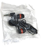 SmithOutlet 100 Pack Orange/Black/Chrome Bulk Earbuds Silicone Tip Headphones