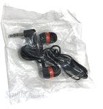 SmithOutlet 25 Pack Orange/Black/Chrome Bulk Earbuds Silicone Tip Headphones