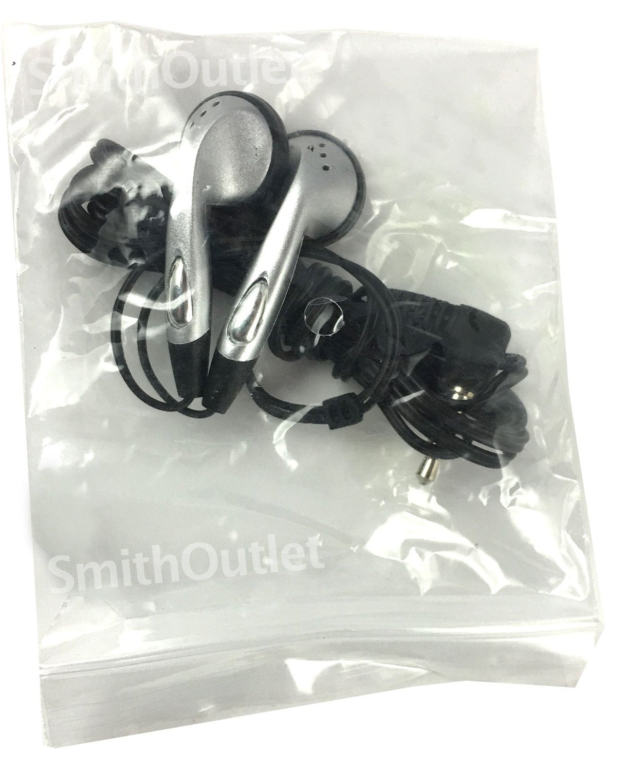 SmithOutlet 50 Pack in-Ear Stereo Earbuds in Silver