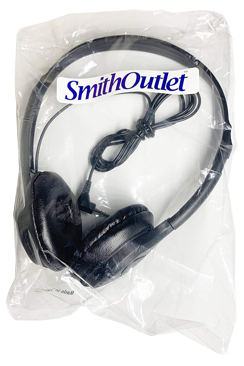 Individually Packaged SmithOutlet Headphones Ready for Distribution in Schools and Clinics