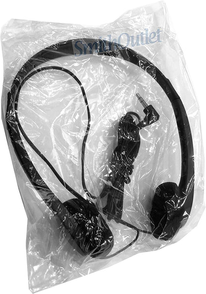 Packaging detail of SmithOutlet low-cost headphones for educational use