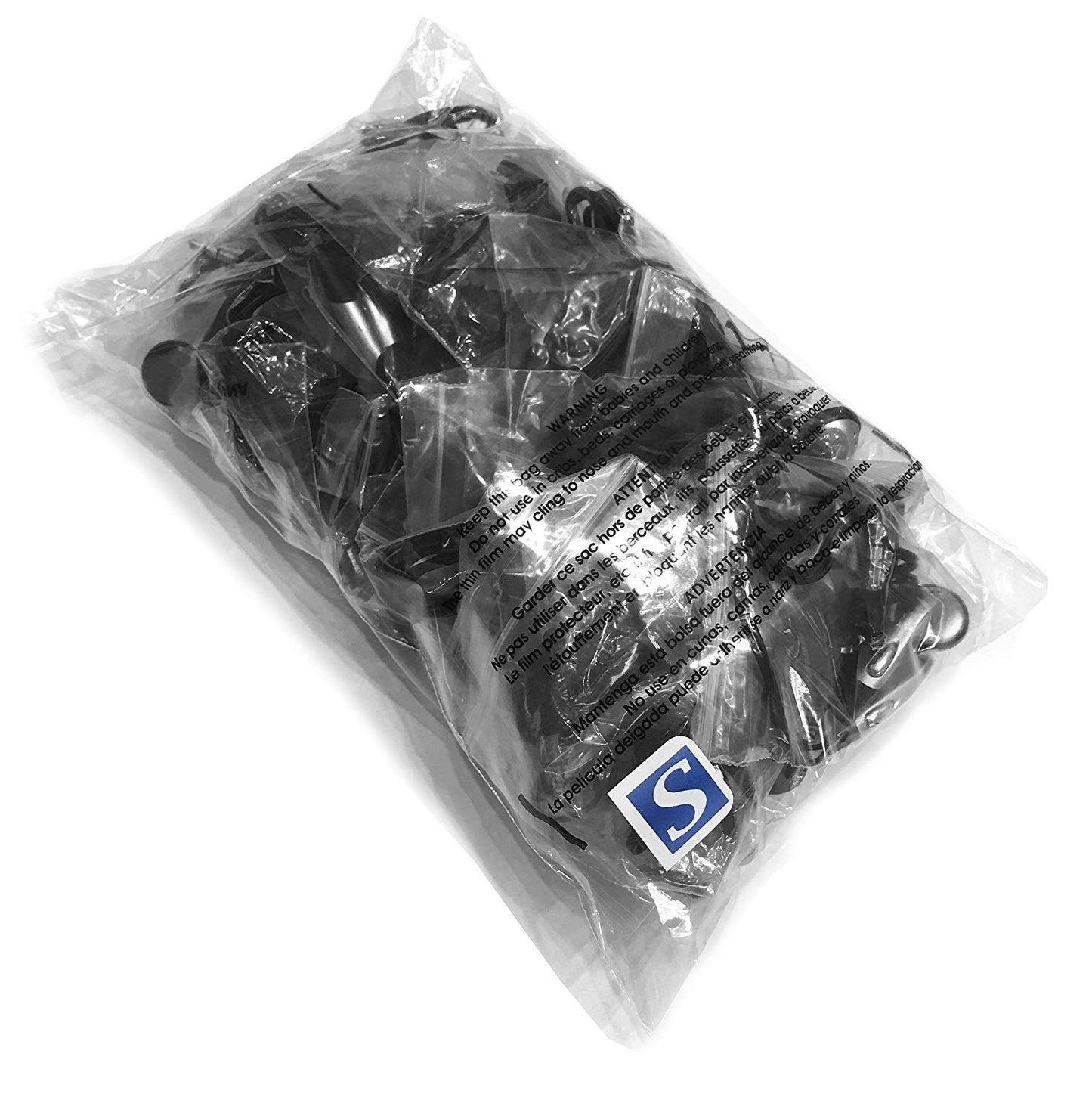 SmithOutlet 25 Pack in-Ear Stereo Earbuds in Silver
